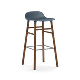 Form Bar Stool, Wood Leg