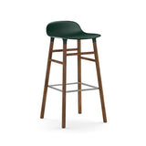 Form Bar Stool, Wood Leg