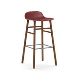Form Bar Stool, Wood Leg