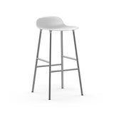 Form Bar Stool, Metal Leg