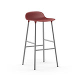 Form Bar Stool, Metal Leg