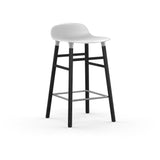 Form Counter Stool, Wood Leg