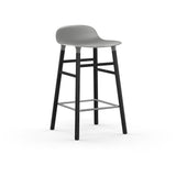 Form Counter Stool, Wood Leg