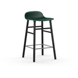 Form Counter Stool, Wood Leg