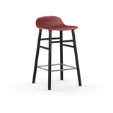 Form Counter Stool, Wood Leg