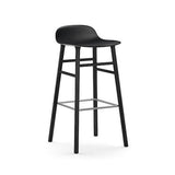 Form Bar Stool, Wood Leg