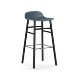 Form Bar Stool, Wood Leg