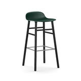 Form Bar Stool, Wood Leg