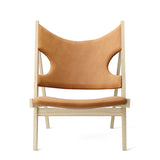 Knitting Lounge Chair, Leather and Fabric Upholstery