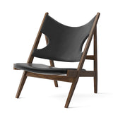 Knitting Lounge Chair, Leather and Fabric Upholstery