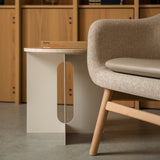 Androgyne Side Table, Metal Base
