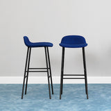 Form Bar Stool, Metal Leg