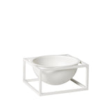 Kubus Bowls & Centrepiece Bowls, White and Brass