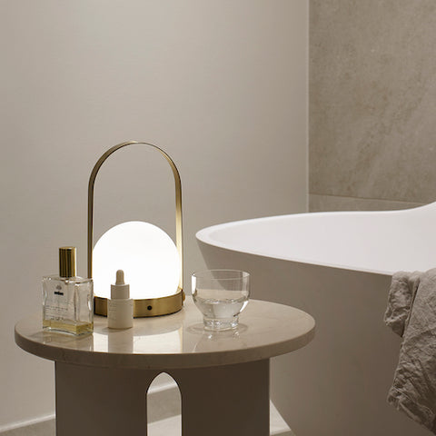 Carrie LED Wireless Lamp, Brass