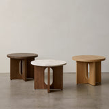 Androgyne Side Table, Wood Base