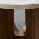 Androgyne Side Table, Wood Base