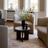 Androgyne Side Table, Wood Base