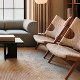 Knitting Lounge Chair, Sheepskin Upholstery