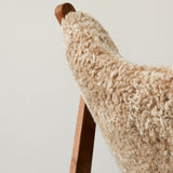 Knitting Lounge Chair, Sheepskin Upholstery
