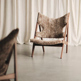 Knitting Lounge Chair, Sheepskin Upholstery
