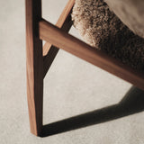 Knitting Lounge Chair, Sheepskin Upholstery