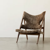 Knitting Lounge Chair, Sheepskin Upholstery