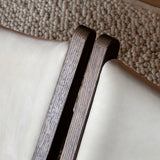Knitting Lounge Chair, Leather and Fabric Upholstery