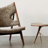 Knitting Lounge Chair, Sheepskin Upholstery