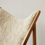 Knitting Lounge Chair, Sheepskin Upholstery