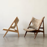 Knitting Lounge Chair, Sheepskin Upholstery