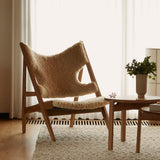 Knitting Lounge Chair, Sheepskin Upholstery