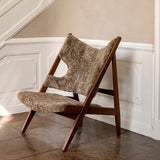 Knitting Lounge Chair, Sheepskin Upholstery