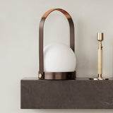 Carrie LED Wireless Lamp, Bronzed Brass