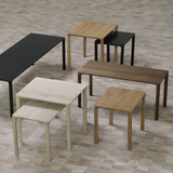 Piloti Wood Side & Coffee Tables