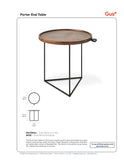 Porter End Table