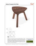 Solana Triangular End Table