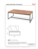 Tobias Coffee Table, Rectangular