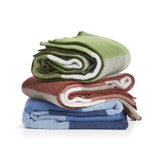 Block Throw Blanket, Brushed Lambs Wool