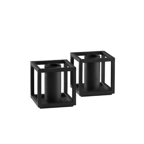 Kubus Candle Holders, Black