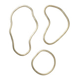 Pond Brass Trivets, Set of 3