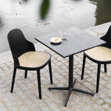 Allez Outdoor/Indoor Chair, Black/Woven Seat