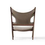 Knitting Lounge Chair, Leather and Fabric Upholstery