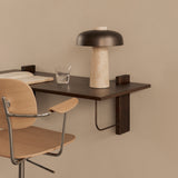 Reverse Table Lamp, Travertine