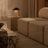 Reverse Table Lamp, Travertine
