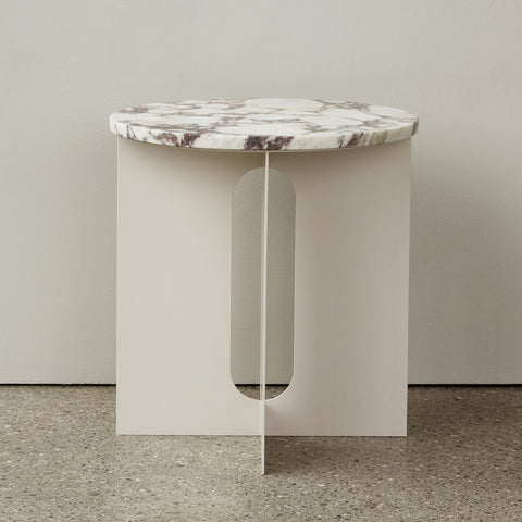 Androgyne Side Table, Metal Base