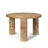 Post Coffee Table Small, Poplar Burl