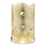 Feather Candle Holder, Brass