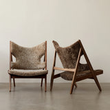Knitting Lounge Chair, Sheepskin Upholstery
