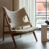 Knitting Lounge Chair, Sheepskin Upholstery