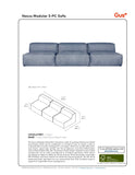 Nexus Modular 3 Piece Sofa